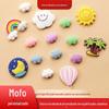 Adesivos de geladeira de silicone do fabricante epóxi tridimensional personalizado calendário carta quadro de mensagens criativas adesivos de geladeira magnéticos macios