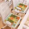 Banquinho Almofada Estrela de Desenho Animado em Falso Caxemira à Prova de Poeira e Calor Almofada de Assento Macia e Quente Almofada de Pelúcia Almofada para Cadeira de Escritório