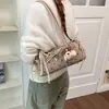 Bolso tipo Baguette de Lunares con Lazo para Mujer 2026 Nueva Moda Bolso de Mano para el Trabajo Bolso de Hombro Versátil de Nicho