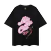 Exportação Transfronteiriça Marca Tendência Europeia e Americana Verão Estampada Streetwear Americano Casual Solta Camiseta Manga Curta