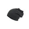 Holgado y Cómodo de Llevar, Suave Gorro Negro Versátil para Principios de Otoño, Adecuado para Hombres y Mujeres, Gorro Holgado de Punto Extendido