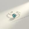 PAG & MAG Anillo de Plata S925 Anillo Abierto Plata Tailandesa Juego Aobao Tamaño Ajustable Anillo de plata Simple y Elegante