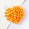 Perlas sueltas de imitación de perlas de imitación de color ABS de 3-14 mm con agujero recto, cuentas redondas para hacer collares, pulseras y fundas de teléfono, accesorios de joyería con cuentas.