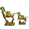 Lingote de caballo de latón lingote de caballo de latón lingote de caballo de latón zodiaco caballo artesanías adornos