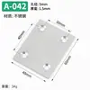 Soporte de ángulo de acero inoxidable de 90 grados con bloque de fijación, soporte de ángulo negro, hierro angular en forma de L, ferretería, conector para muebles