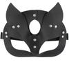 Fabricantes de comércio exterior europeus e americanos personalidade PU couro raposa máscara festa baile de máscaras máscara decorativa masculina e feminina máscara de olho