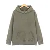 Novedades de otoño: Sudadera con capucha oversized lavada y desgastada de 400 g, sudadera de marca moderna de corte holgado vintage transfronteriza