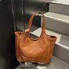 Bolsa tote grande estilosa estilo coreano para mulheres, coleção outono/inverno 2026, grande capacidade, casual, adequada para o trabalho e perfeita para viagens