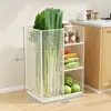 Herramienta de almacenamiento para cebolleta, ñame, jengibre, ajo, cesta de almacenamiento de verduras de cocina, estante para verduras, canasta para verduras, estante para condimentos del hogar