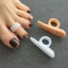 Almofada de dedo do pé com furo único almofada de correção de sobreposição de valgo separador de dedo em martelo deformação por flexão divisor de dedo fábrica de origem
