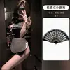 Cosplay mujer sexy madura lencería camisón semitransparente delantal de sirvienta cheongsam chino deseo puro uniforme de busto pequeño