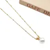 Otoño Nuevo Botella de Perfume Colgante de Perla Cadena Versátil Elegante para la Clavícula Diseño de Nicho Estilo de Lujo Extremadamente Ligero Colgante de Perla