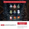 Decorações de Natal Transfronteiriças Adesivos Eletrostáticos Decorações de Janela para Árvore de Natal Layout de Cena Boneco de Neve Adesivos para Porta de Vidro Janela