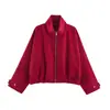 Comércio Exterior Transfronteiriço Estilo Europeu e Americano Roupas Femininas ZA AliExpress Mais Vendido Gola Dobrável Off-Shoulder Xadrez Petite Casual Versátil Jaqueta