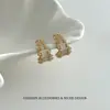 Pendientes de Plata de Ley S925 con Aguja, Circonita Súper Brillante, Cielo Estrellado, para Mujer, Estilo Nuevo, Gama Alta, Diseño Único, Versátiles