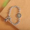Pulsera Humana Plata Tailandia Antigua Plata S925 Joyería Personalizada Pulsera Unisex Anillo de Plata Pulsera Retro