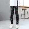 Pantalones de niña verano finos elásticos para niños leggings de seda de leche para bebé pantalones largos estampados sin bolitas
