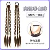 Peruca Trançada com Diamantes Brilhantes de Luxo Leve para Mulheres, Novas Tranças Pequenas Estilo Chinês, Rabo de Cavalo, Peruca de Tranças Boxeadoras Naturais de Celebridade da Internet