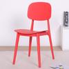 Silla de comedor nórdica sencilla y moderna, moderna, informal, creativa, de plástico, con respaldo, para uso doméstico, individual, para balcón y exterior.