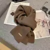Bufanda de Punto de Color Puro Invierno 2025 Ins Estilo K Versátil Pareja Lana Bufanda Cálida Fabricante Accesorios Mayoreo
