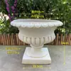 Vaso de Flores Grande Estilo Europeu Romano Coluna Jardim Adereços Vintage Pátio Jardim Villa Entrada Piso Suporte Vaso de Flores Grande