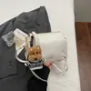Nova Bolsa Quadrada Pequena para Mulheres da Primavera de 2026, Bolsa de Ombro Único Transversal, Bolsa de Mão, Fashion e Simples, Estilo Japonês e Coreano, Casual, Cor Sólida, Elegante