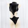 Conjunto Sexy Hueco Charol Mate Agua Muerta Figura Sexy Ropa de Noche Medias de una Pieza para Mujer Y0807