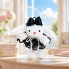 Lindo Llavero de Conejo de Orejas Largas con Vestido de Princesa de Peluche Figura de Muñeca de Dibujos Animados Cosplay Colgante para Bolso de Pareja Pequeño Regalo