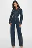 [Overol de Mezclilla Personalizado] Xintang Europeo y Americano Latinoamericano Casual Mono de Tirantes para Mujer