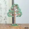 Árboles de la fortuna de amatista natural al por mayor con base de jade y ágata, árbol de cristal para escritorio de oficina, pequeñas decoraciones de estilo chino