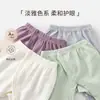 Calça de Proteção para Barriga de Recém-Nascido para Saída na Primavera, Calça com Botões de Pressão na Cintura para Bebês e Crianças Pequenas, Calças de Algodão Puro para Primavera e Verão