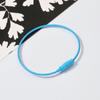 Creativo DIY hecho a mano llavero anillo pintura de color anillo de alambre de acero inoxidable cadena anillo etiqueta hebilla colgante de mochila