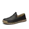 Populares Sapatos Casuais Masculinos de Tamanho Grande da Amazon, Sapatos de Couro com Solado Grosso, Mocassins Feitos à Mão, Sapatos Masculinos de Marca Independente da Moda