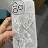 Reno13 Hilo de Pluma Adecuado para Reno12 A5pro Estuche de Teléfono Estéreo de Amor A55 Estuche Avanzado con Protección para los Ojos