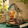 Novedad Casa de Madera en Miniatura Adorno DIY Serie Habitación del Sol Curativo Decoración de Escritorio En Stock
