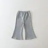 Pantalones de bebé modernos y elegantes, de campana, nuevo estilo 2026, para bebés niñas, estilo coreano, ins, versátiles, pantalones largos casuales, otoño