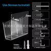 Soporte de Marcador Acrílico Transparente de 3 Compartimentos para Montar en Pared Personalizado por el Fabricante, Soporte para Marcadores, Soporte para Control Remoto