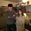 Suéter Retro Americano de Punto Falso de Dos Piezas con Solapa Unisex Invierno Diario Estilo Perezoso Versátil Casual Prendas de Punto Moderno