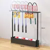 Cesta de Almacenamiento Deportiva de Gran Capacidad para Gimnasio Estante de Almacenamiento para Raquetas de Bádminton Raquetas de Tenis Estante de Almacenamiento para Raquetas