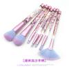 Nuevo 7 tubos vacíos DIY transparente líquido arena movediza mango pincel de maquillaje set de diamante de cristal belleza maquillaje herramientas de maquillaje