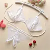Tanga Ropa Interior para Mujer Pantalones T Emocionales Perla Sexy Transpirable Encaje Bordado Hueco Cinturón Delgado Cómodo Transpirable Cintura Baja