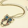 Cadena de suéter con búho, diseño vintage de diamantes de colores, 125-5, venta al por mayor, Guangzhou 1741