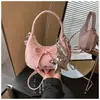 Bolso de Mano con Pliegues de Estrella de Moda para Primavera Temprana para Mujer 2026 Nuevo Estilo Coreano de Nicho Bolso Versátil de Hombro Cruzado