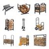 Ferramentas para lareira Suporte para queima de lenha Rack para empilhamento de madeira Rack para armazenamento de madeira Rack para armazenamento Organizar e colocar em ambientes internos e externos