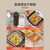 Papel Especial para Freidora de Aire, Papel Almohadilla Absorbente de Aceite para Horno, Bol de Papel de Aluminio para Alimentos Casero, Papel de Silicona Cuadrado para Hornear en Freidora Eléctrica