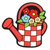 Amuletos para Zuecos Estilo Pastoral: Oveja Linda, Cesta de Flores, Mariposa Hebilla Decorativa de Goma Suave, Accesorios de Hebilla para Zapatos con Temática de Jardín