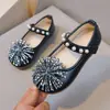 Zapatos de Cristal para Bebé Niña Primavera y Verano Zapatos de Princesa Suela Suave para Niña Calzado Formal para Niña Zapatos Pequeños de Cuero Zapatos para Caminar para Bebé