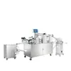 Máquina laminadora de hojaldre automática de tres rodillos, máquina laminadora multifuncional para pasteles de yema de huevo y bizcochos de almendra, máquina formadora de rellenos de acero inoxidable