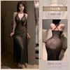 Vestido Encantador de Renda e Tule Feimu 7843 Lingerie Sexy Puro Transparency Tentação Camisola
