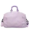 Bolsa de Viaje Grande de Color Sólido Simple para Mujer, Bolso de Hombro Tote con Separación Seca y Húmeda, Bolsa para Entrenamiento y Fitness